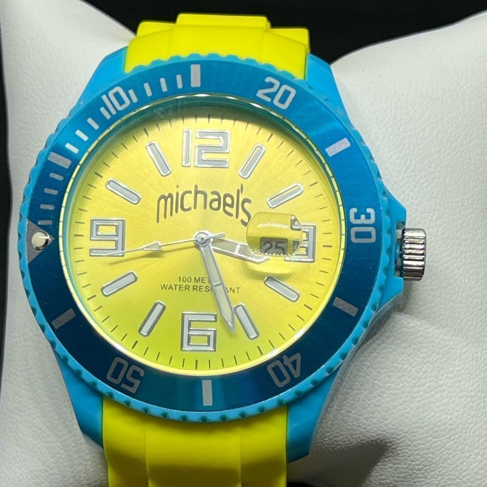 Michaels Vibrant Blue and Yellow Women's Watch